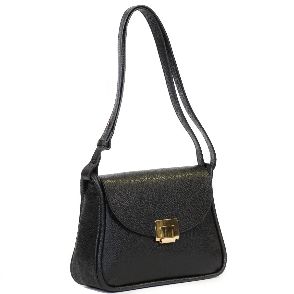 Elegant Bienen Davis vintage blue/black leather handbag from Saks - Ruby  Lane